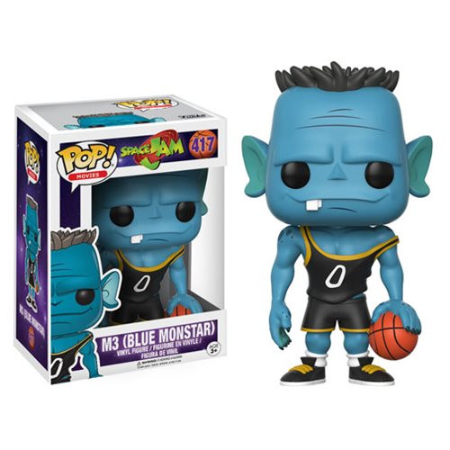 Get ready to jam! Get ready for the ultimate game with a familiar character from 1996's Space Jam. This Space Jam M3 Blue Monstar Pop! Vinyl Figure measures approximately 3 3/4-inches tall and comes packaged in a window display box. Ages 3 and up. Get ready to jam! Get ready for the ultimate game with a familiar character from 1996's Space Jam. This Space Jam M3 Blue Monstar Pop! Vinyl Figure measures approximately 3 3/4-inches tall and comes packaged in a window display box. Ages 3 and up.