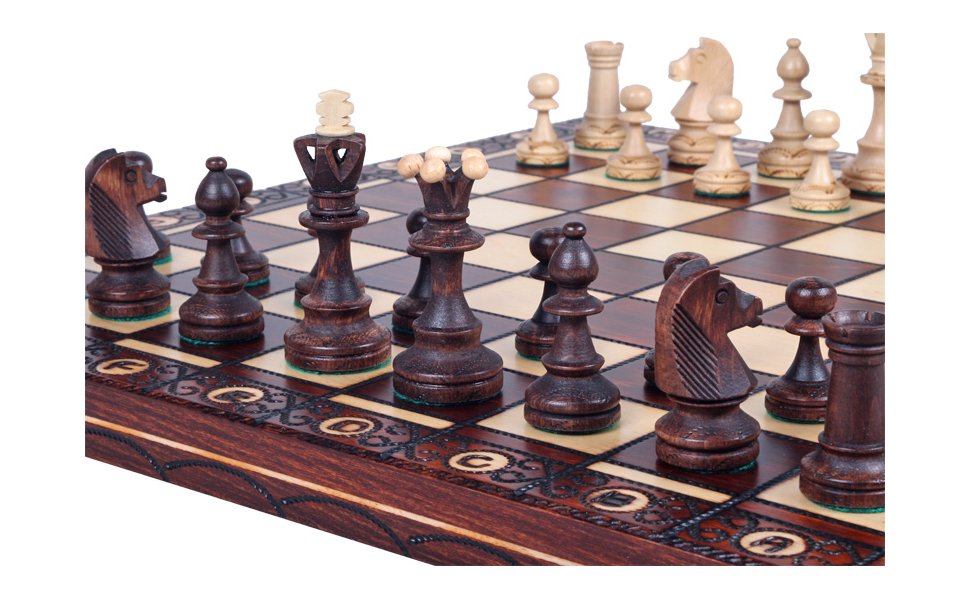 Unique Wood Chess Set Details about   The Jarilo Chessboard & Storage Pieces 