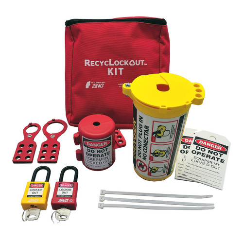 Lockout Tagout Kit, Plug Lockout Zing Green Products