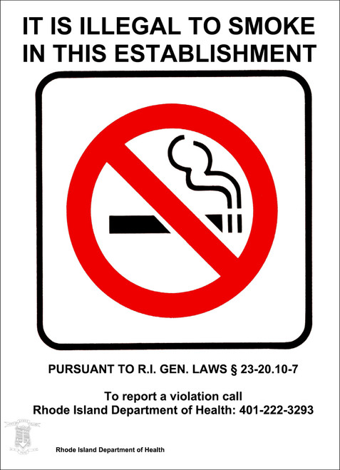 rhode island no smoking sign no smoking signs zing