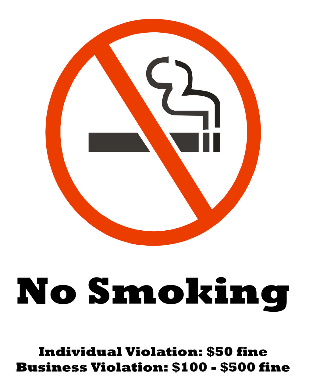 Tennessee No Smoking Sign - No Smoking Signs | Zing