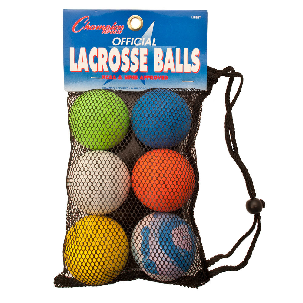 Champion Sports Lacrosse Ball Rainbow Set