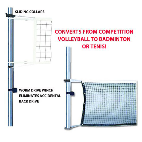 Jaypro MultiPurpose Volleyball Net System