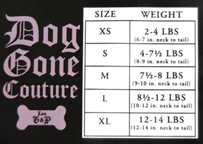Juicy Couture Size Chart