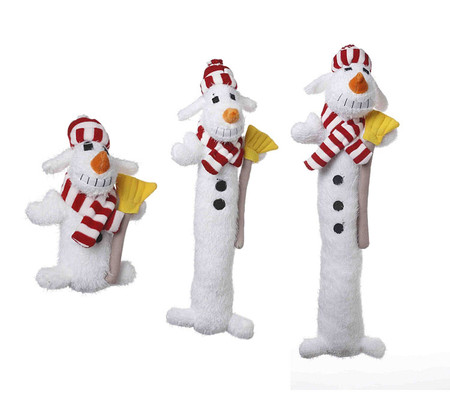 Snowman Loofa Dog Toys