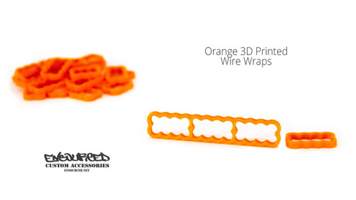 Orange 3D Printed Wire Wrap