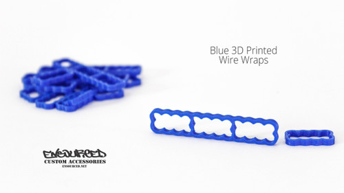 Blue 3D Printed Wire Wrap