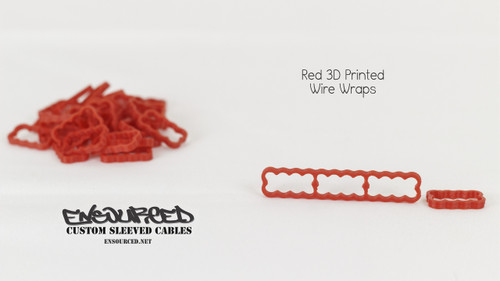 Red 3D Printed Wire Wrap