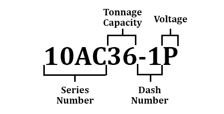 condensing unit model number guide