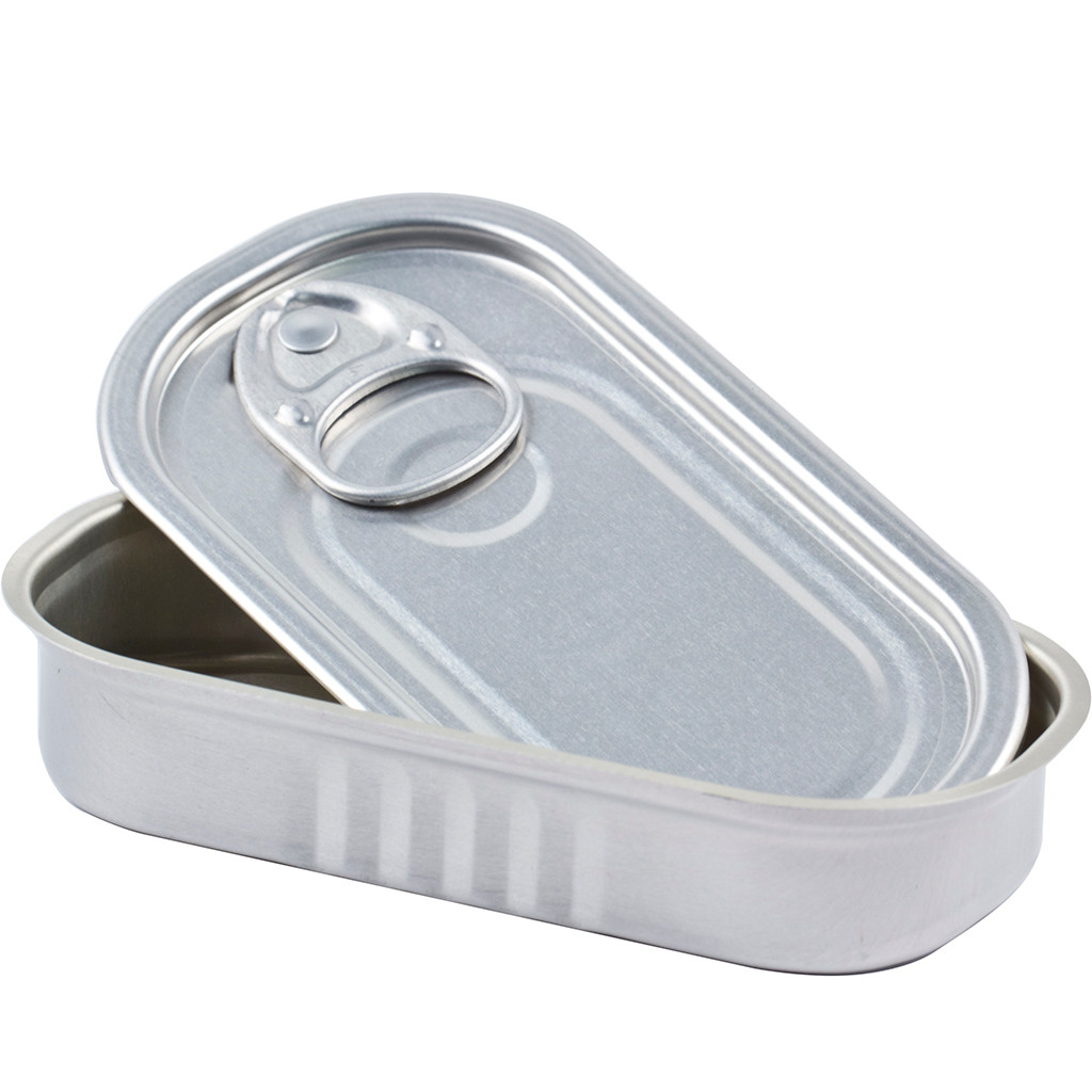 aluminium sardine tin lid rectangle infusions metal christmas holders