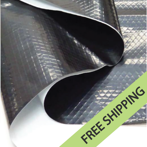 CUSTOM SIZES - 8 mil Light Deprivation Tarp, 100% Total Black Out