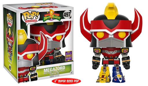 power rangers megazord 6 sdcc17 pop vinyl figure