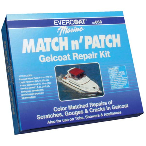 Evercoat Gelcoat Match & Patch Repair Kit Wholesale Marine