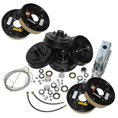 Complete Tandem Axle Trailer Brake Kit UniServo