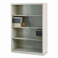 Bookcases Metal Epic Office Furniture Tennsco Executive Steel Bookcase With Gl Doors Putty Tnn 352glpy