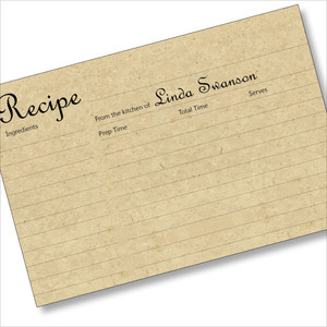 Tab Divider Stickers for Recipe Boxes and Recipe Binders
