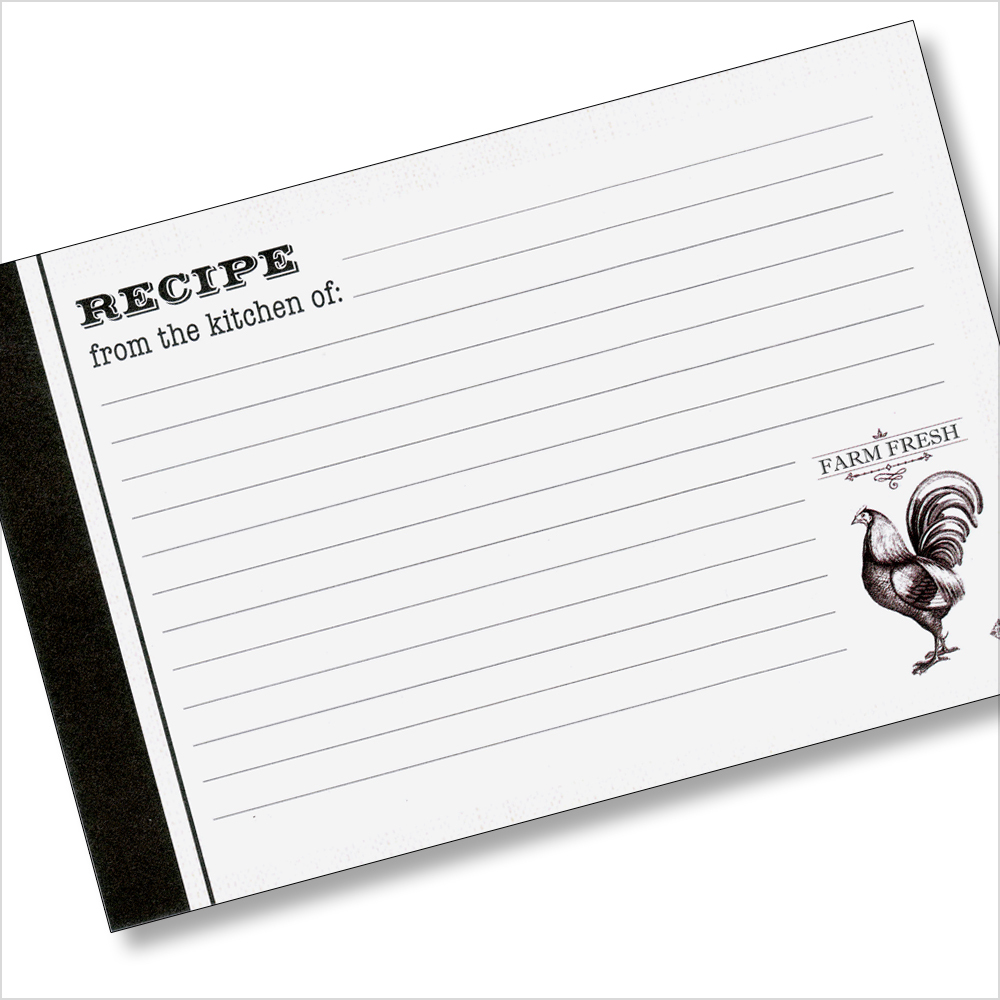 recipe card notebook