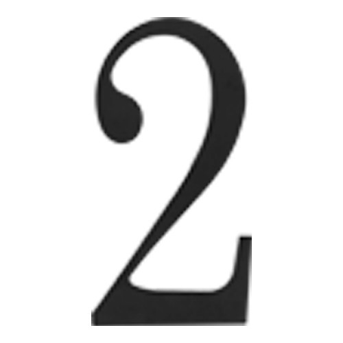 The Traditionalist House Number #2 - Black - 360 Yardware