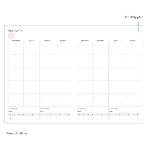 monthly daily planner