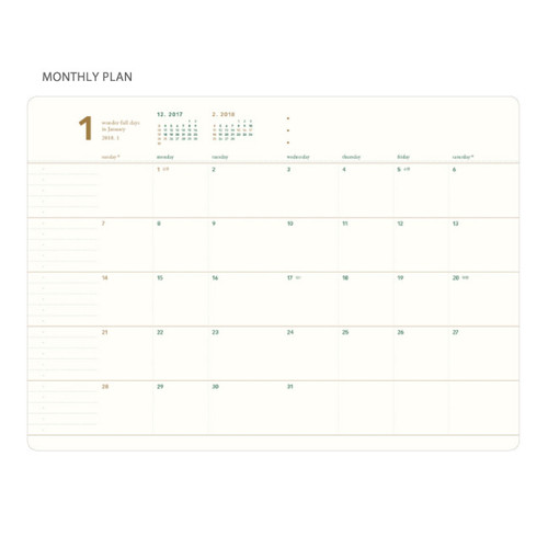 daily planner 2018