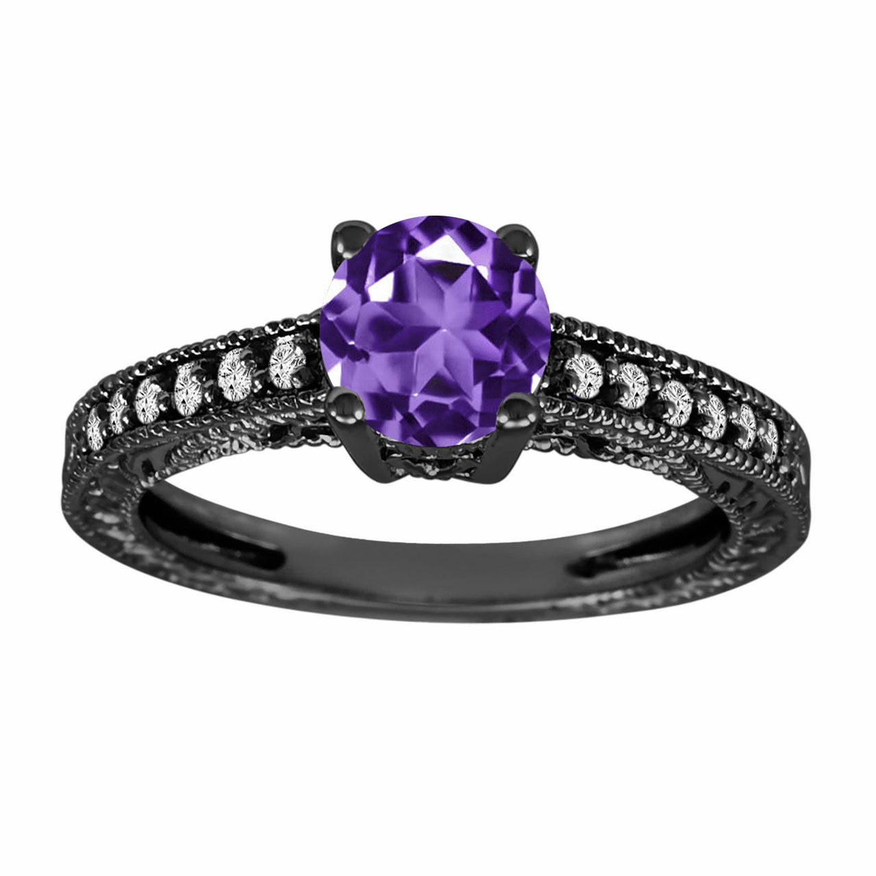 expensive amethyst engagement ring