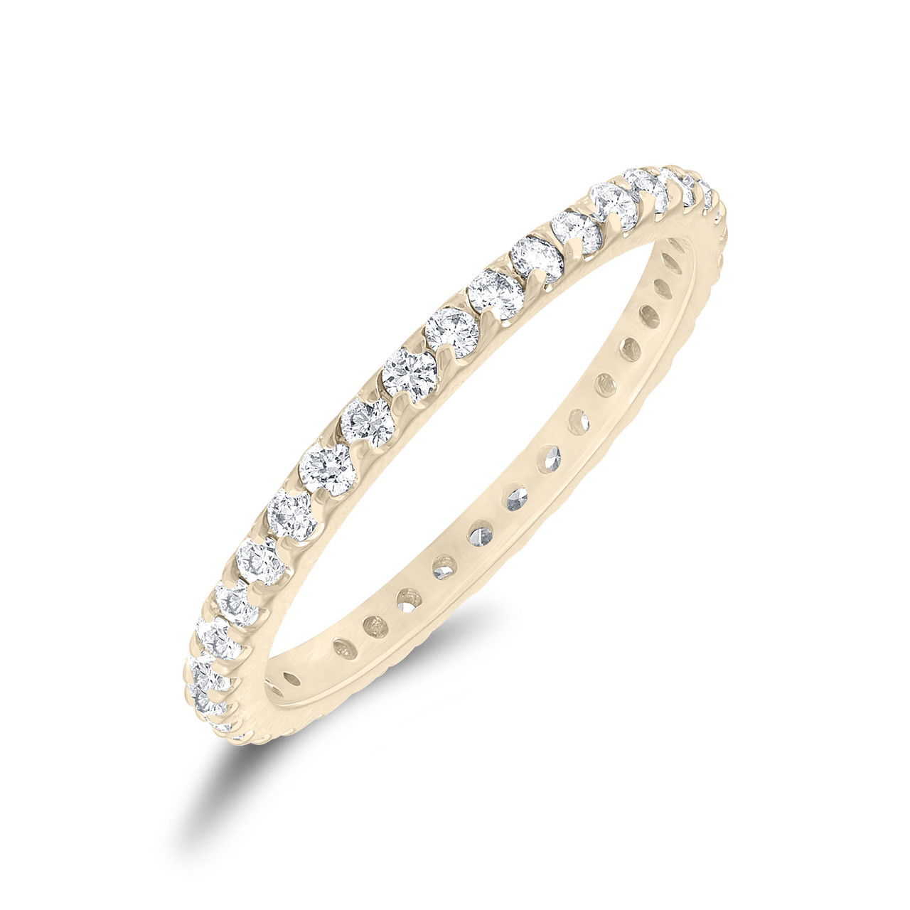 Yellow Gold Diamond Eternity Band Stackable Wedding Ring Womens Anniversary Ring 0.56 Carat Pave Handmade  78320.1501365075.1280.1280 ?c=2