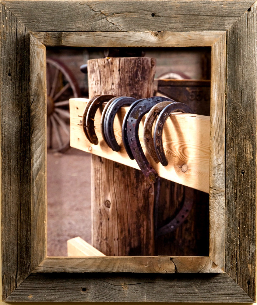 Cowboy Picture Frames | Western Rustic 4x6 Wood Frame