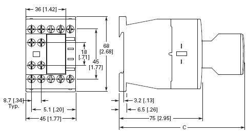 Eaton / Cutler Hammer Series XT IEC XTCE009B10TD 3 pole ... 4p contactor 30a wiring diagram 