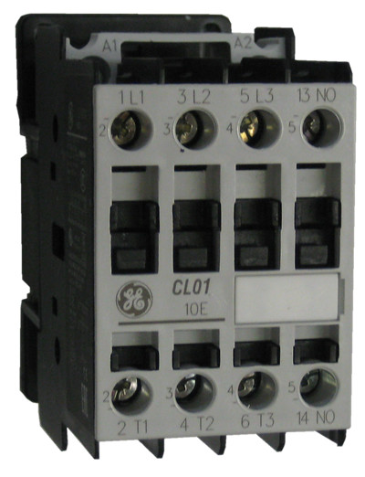 GE CL01 10E 3 pole, 25 AMP contactor with an AC coil