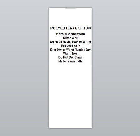 Polyester / Cotton Do not dry clean Warm wash Warm iron - Ted + Toot Labels