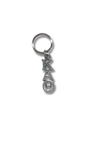 Kappa Alpha Theta Keychain in Silver