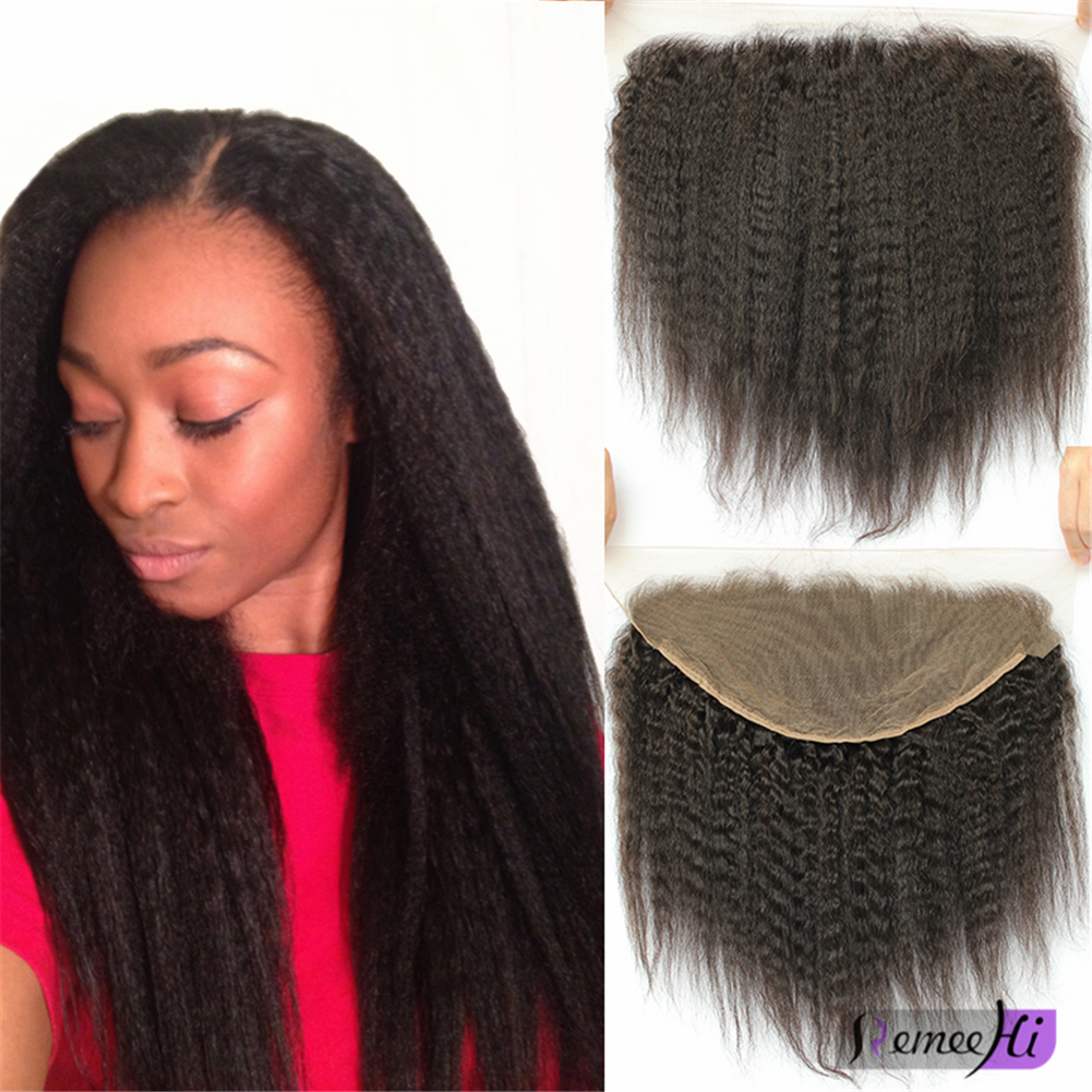 Remeehi Brazilion Loose body wavy 13x4 Full Frontal Lace Closure 100% Real  Human Hair Frontal Closure