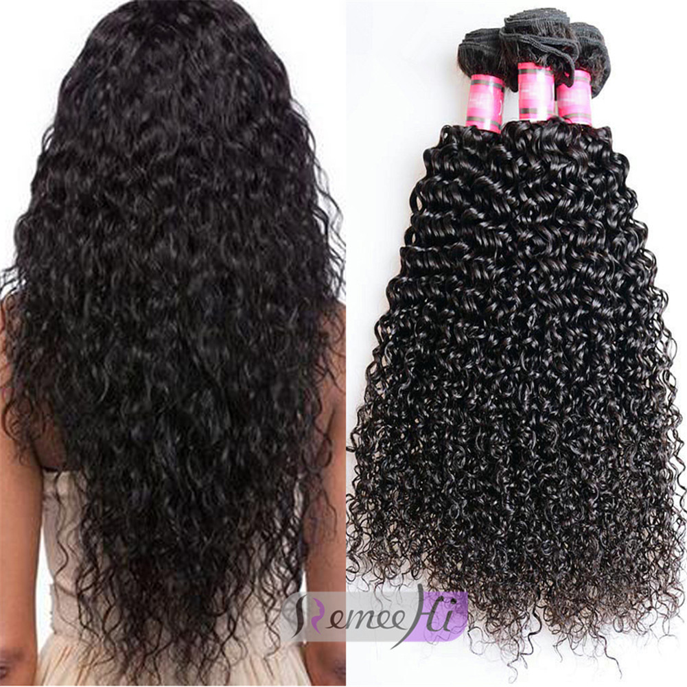 Remeehi Spanish Curly Hair Extensions Virgin Peruvian Human Hair 1 Bundles  100g
