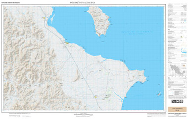 baja mexico topographic map