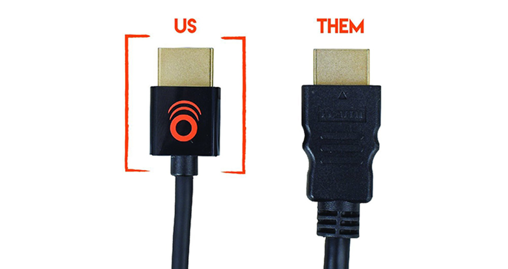 Flexible HDMI cable is excellent for video signals including 4K