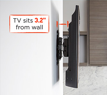 created with you in mind, it has a slim mount so you can push your screens closer to the wall