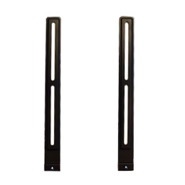 vertical brackets attach to the VESA pattern of your TV