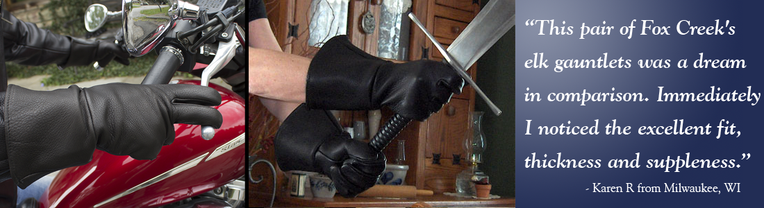 elkskin motorcycle gloves