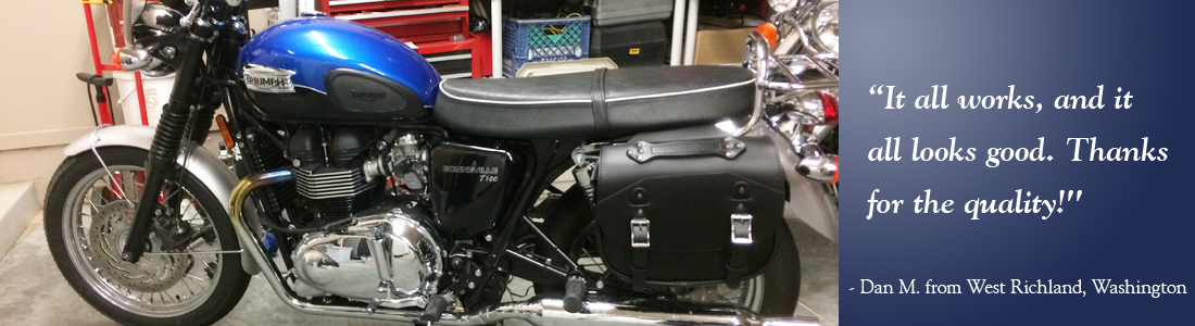 triumph bonneville leather saddlebags