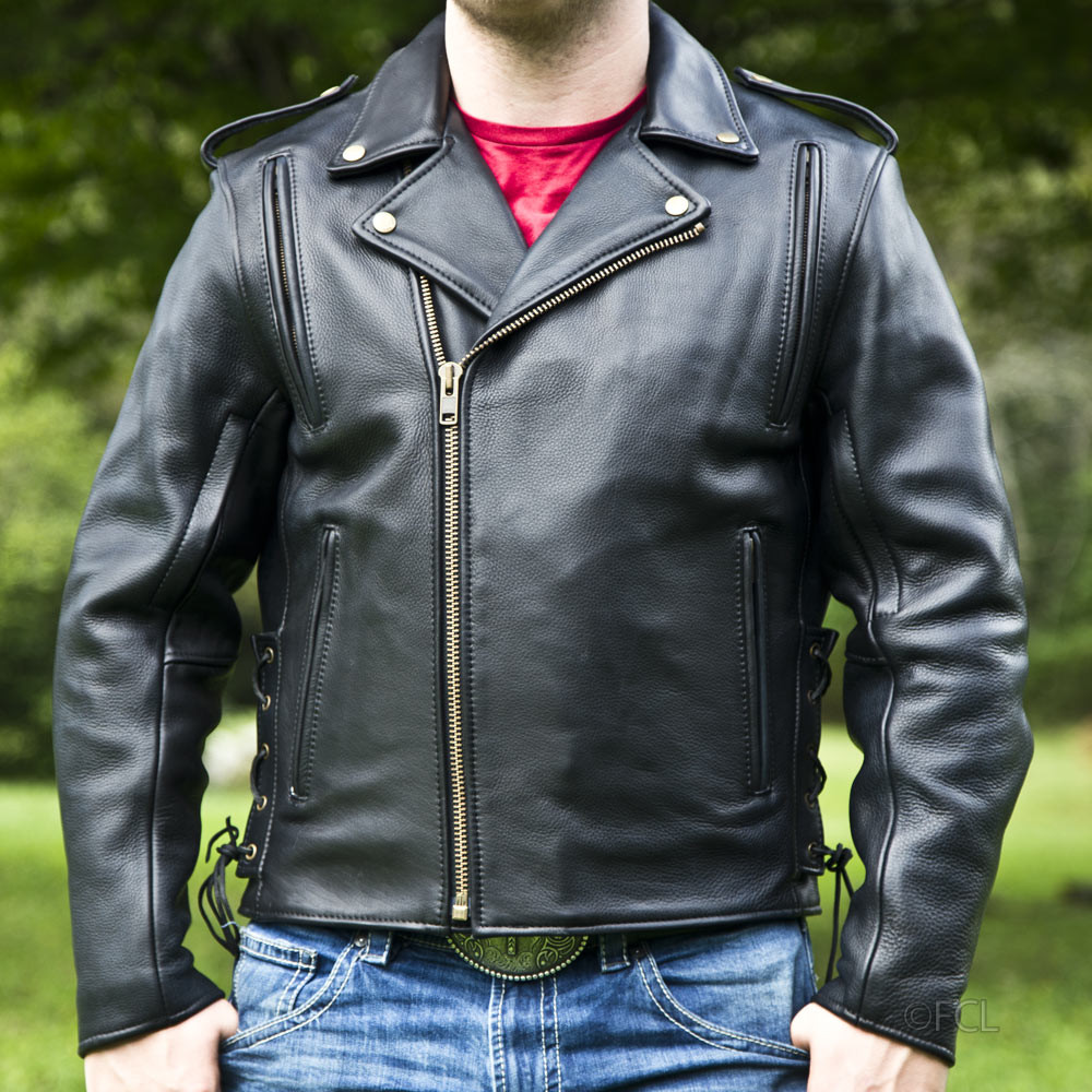Men's Classic Motorcycle Jacket II - Fox Creek Leather