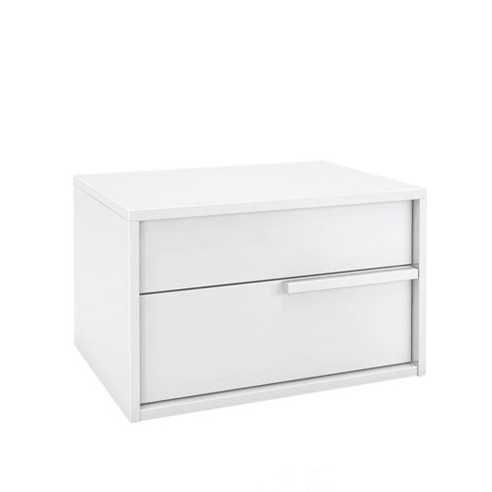 Sleek White Nightstand|White Lacquer|White Lacquer|CUDESSO.com - Image 1