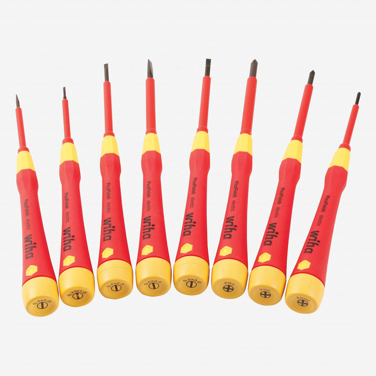 Wiha 32088 Insulated Precision Slotted and Phillips 8 Piece Set