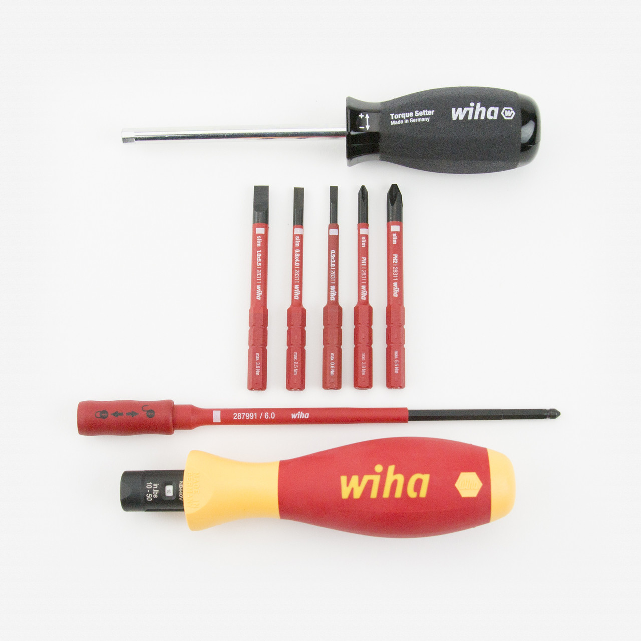 Wiha 28791 Insulated Slotted/Phillips Torque Control 8 Pc Set