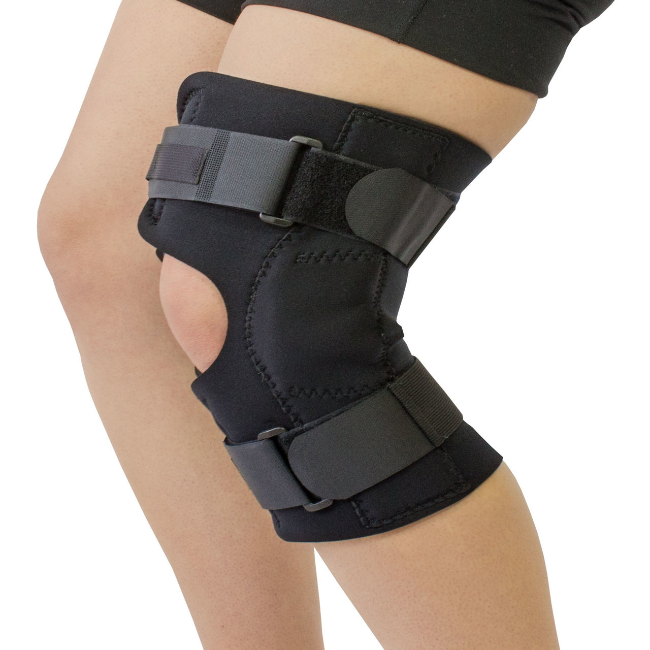 Low Profile Bariatric Plus Size Knee Brace Neoprene Open Patella FREE ...
