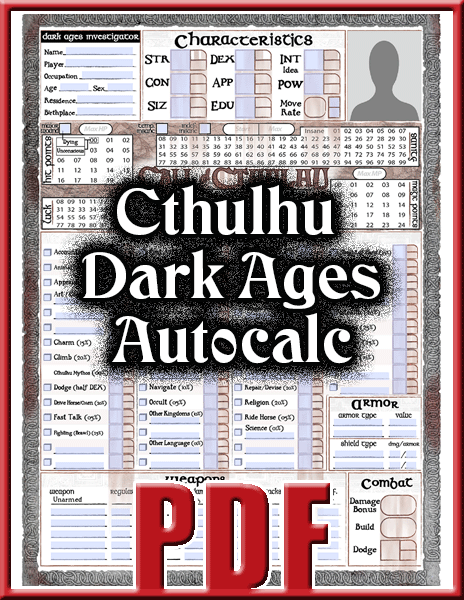 Call Of Cthulhu Age Chart