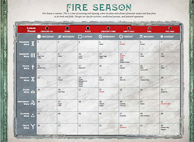 Fire Season Calendar