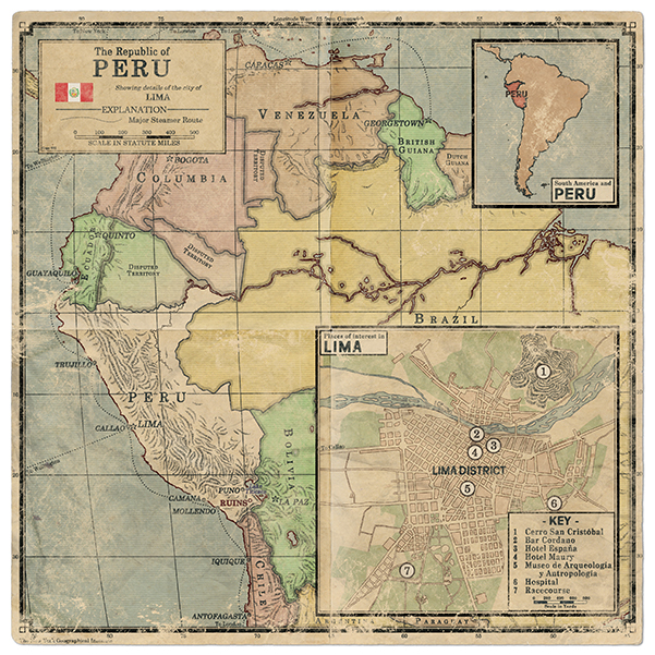 Map of Peru