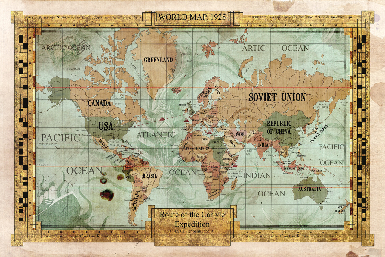 Wip 1925 World Map 