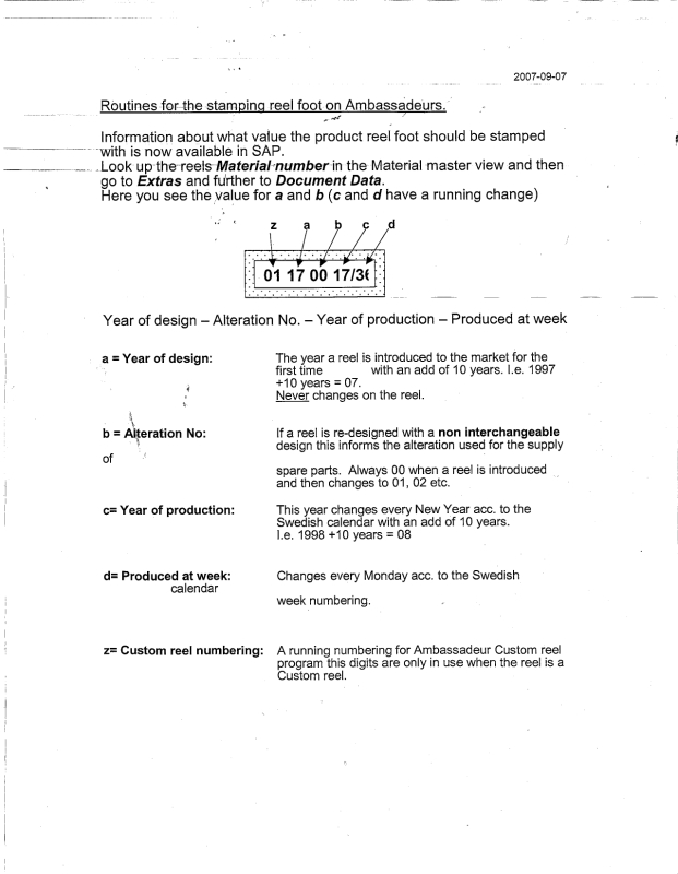 Universal Battery Date Code Chart