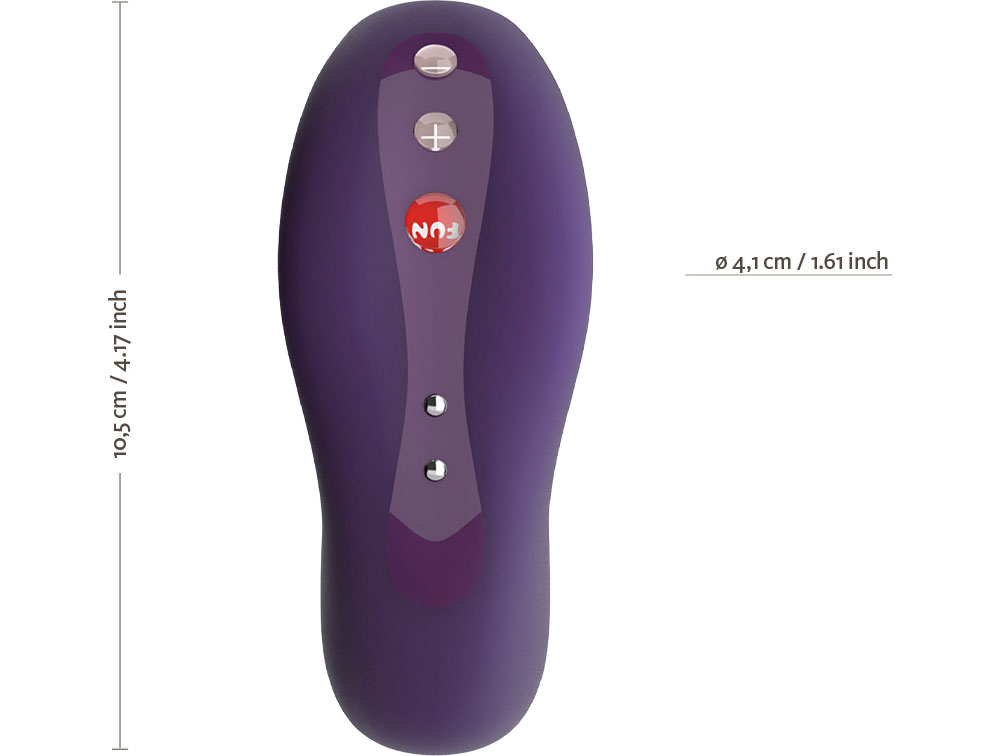 Fun Factory LAYA II Powerful Rechargeable Lay-On Clitoral Vibrator - Measurements